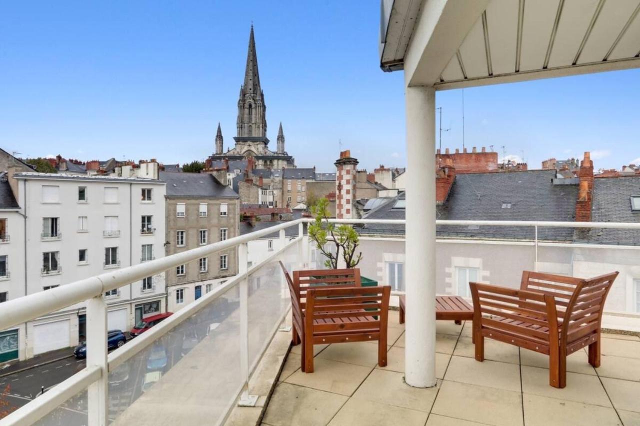 Bright Apartment With Large Terrace Nantes Zewnętrze zdjęcie